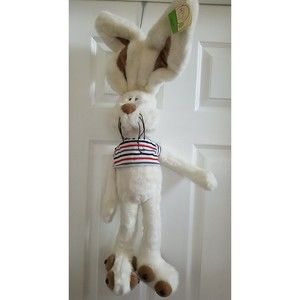 Vintage America Wego 31" Long Bunny Rabbit Plush Wired Ears Easter 1982 NWT